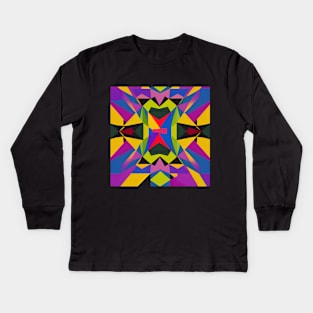 Colorful Geometric Pattern Kids Long Sleeve T-Shirt